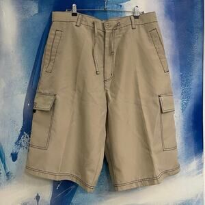 Utility BX Shorts Mens Workwear Cargo Size XL Made In Russia Jorts Beige